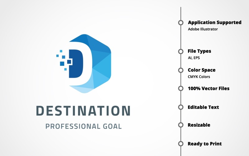 Destination - Letter D Logo Template