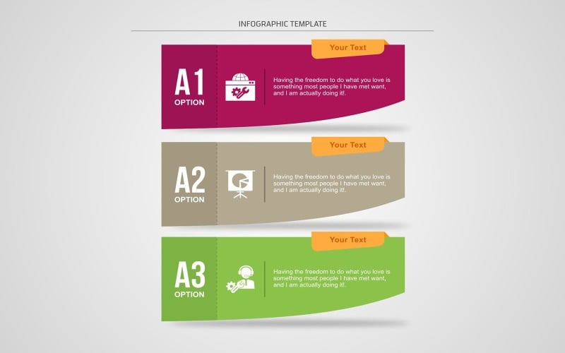 Éléments d'infographie de modèle de conception