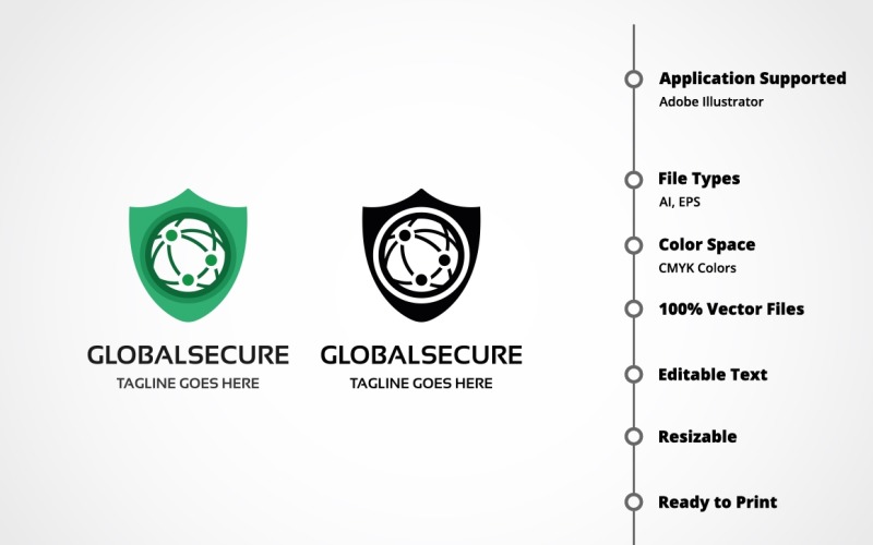 Global Secure Logo Template