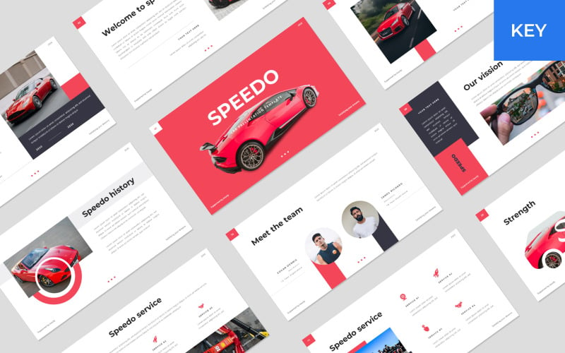 Speedo - Car - Keynote template