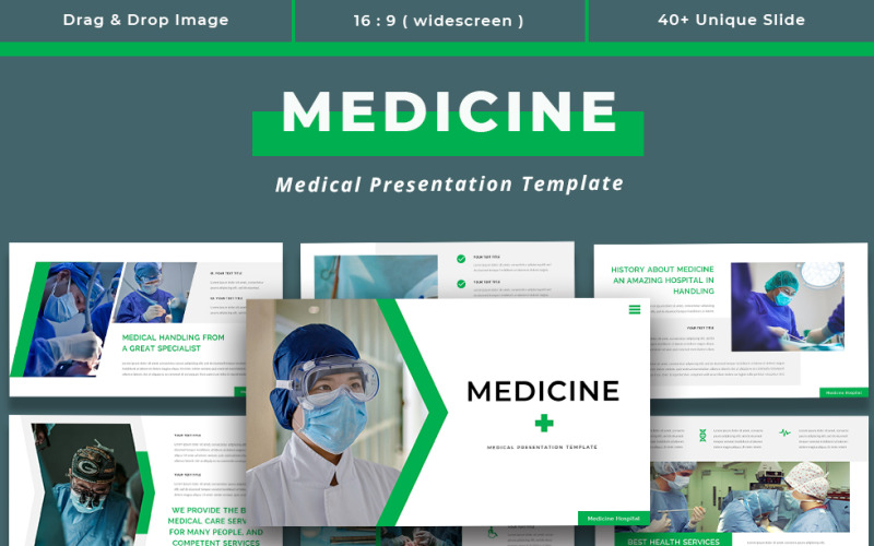 Medicina - Plantilla de PowerPoint presentación médica