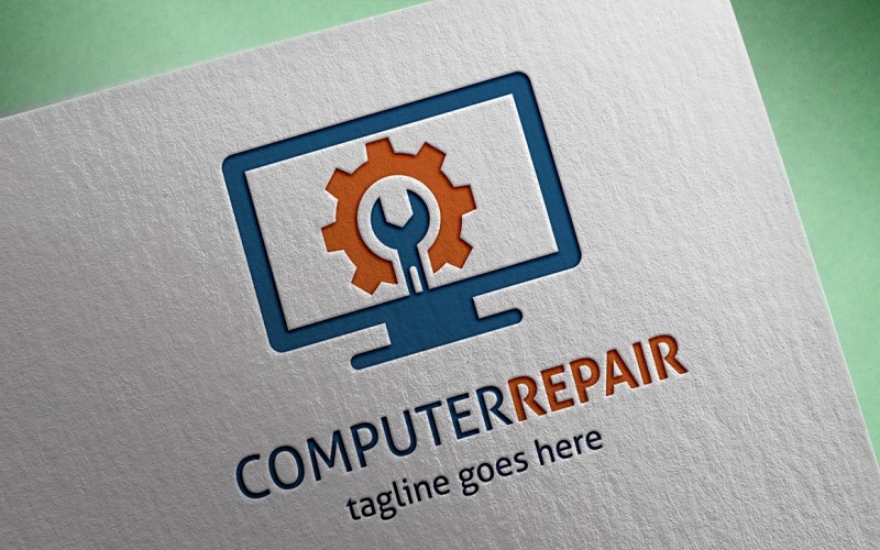 Computer reparatie Logo sjabloon
