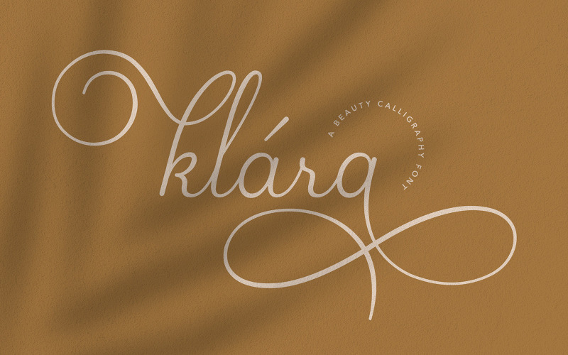 Klara |美丽书法字体