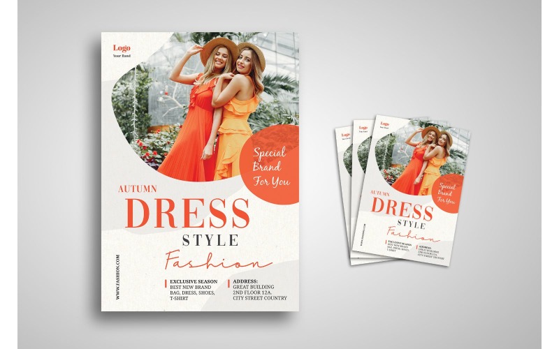 Flyer Dress Style - mall för företagsidentitet