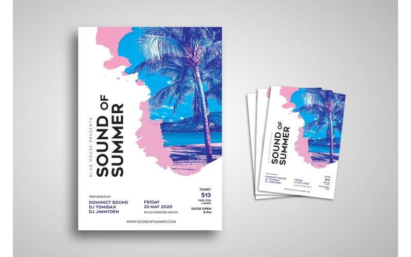 Flyer  Sound of Summer - Corporate Identity Template