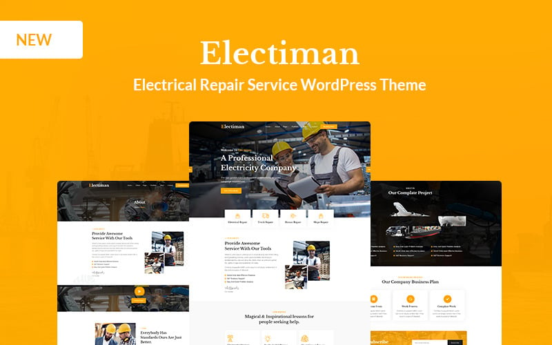 Electiman - WordPress主题的电力维修服务