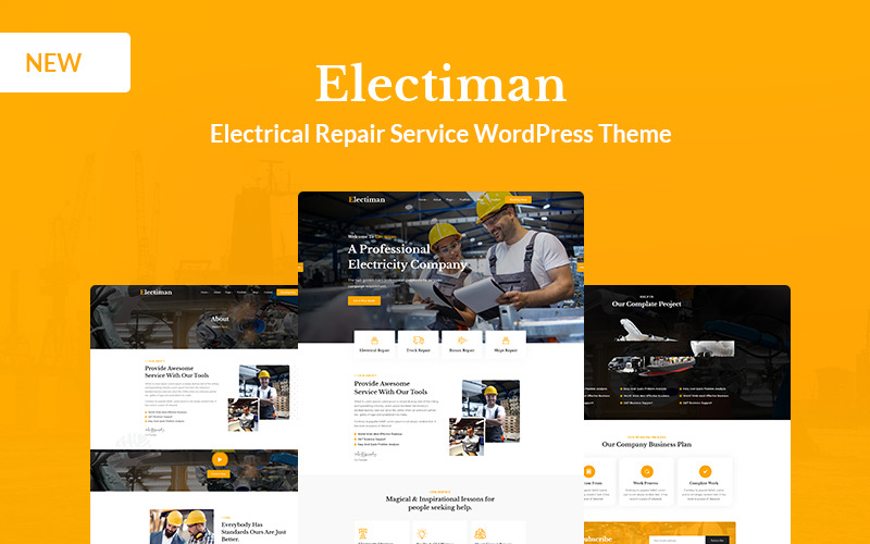 Electiman - WordPress主题的电气维修服务