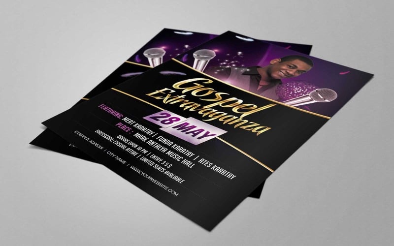 Gospel Singer PSD Template