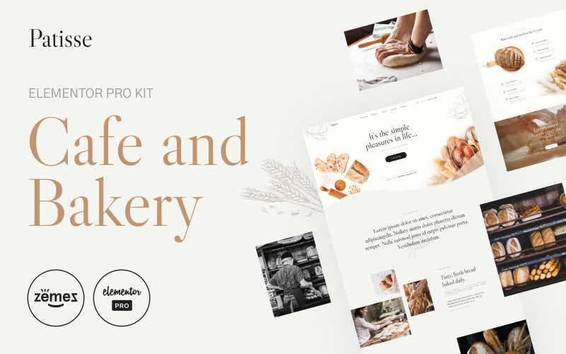 Patisse - Kit Elementor 为 Café e 面包店