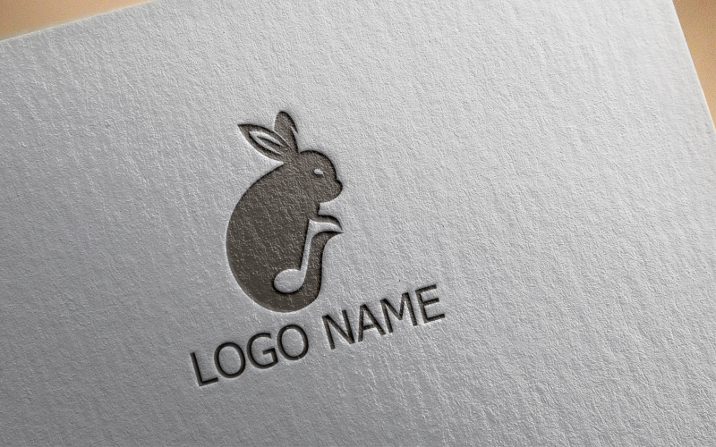 兔子音乐Logo模板