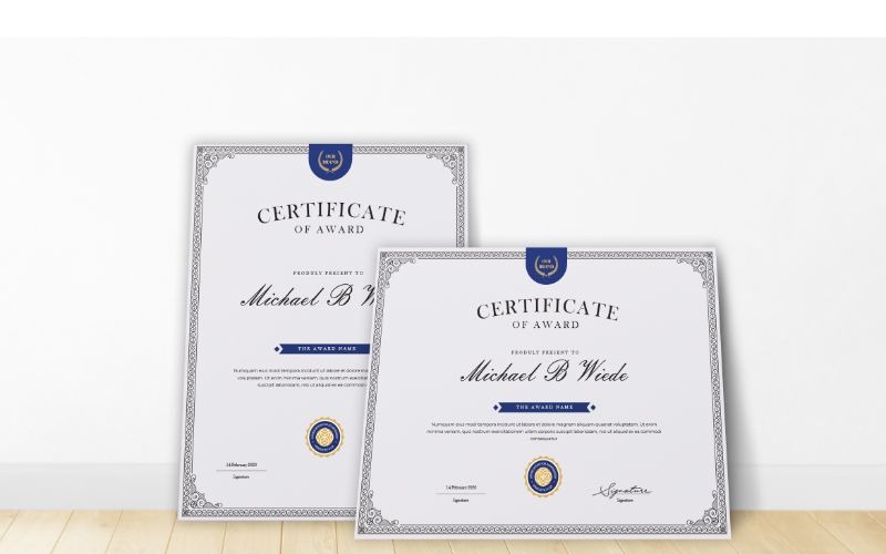 Michael B Wiede Certificate Template