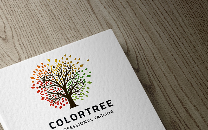 颜色树Logo模板