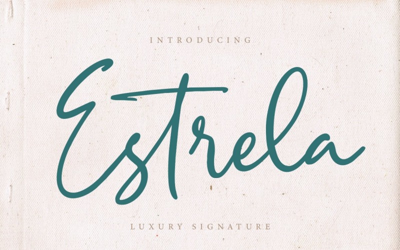 Estrela豪华签名字体