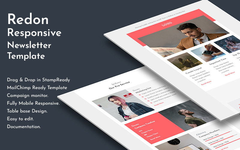 Redon - Responsive Email Newsletter Vorlage