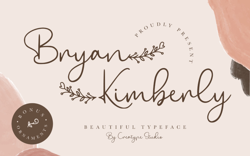 Bryan Kimberly Mooi lettertype