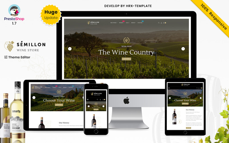 Semillon Wein- und Alkoholgeschäft PrestaShop Theme