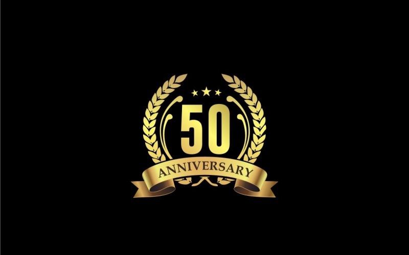 Modelo de logotipo do 50º aniversário