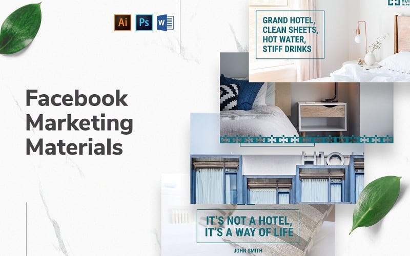 Hotel Facebook borító és posta