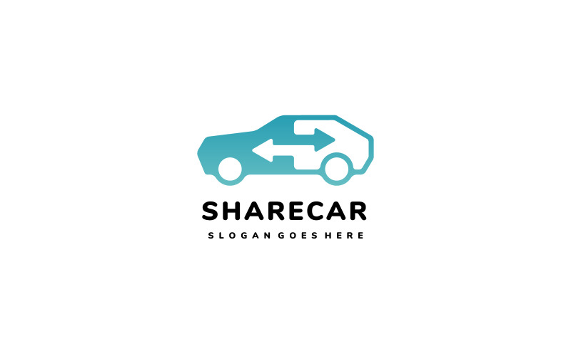 Шаблон логотипа обмена автомобилей