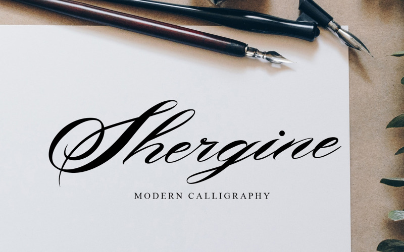 Shergine - Schöne Kalligraphie-Schriftart