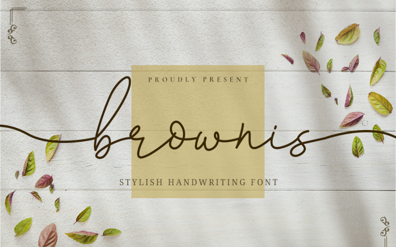 Brownis -时尚的手写字体