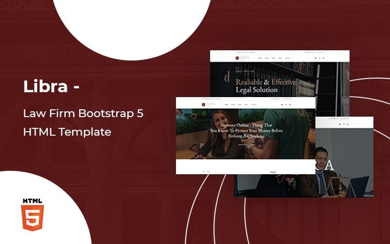 规模-律师事务所Bootstrap 5网站模板