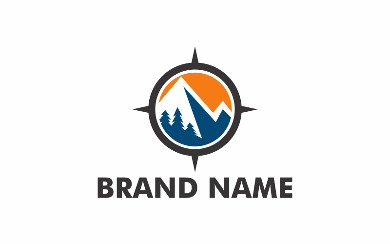 Compass Mount Logo Template