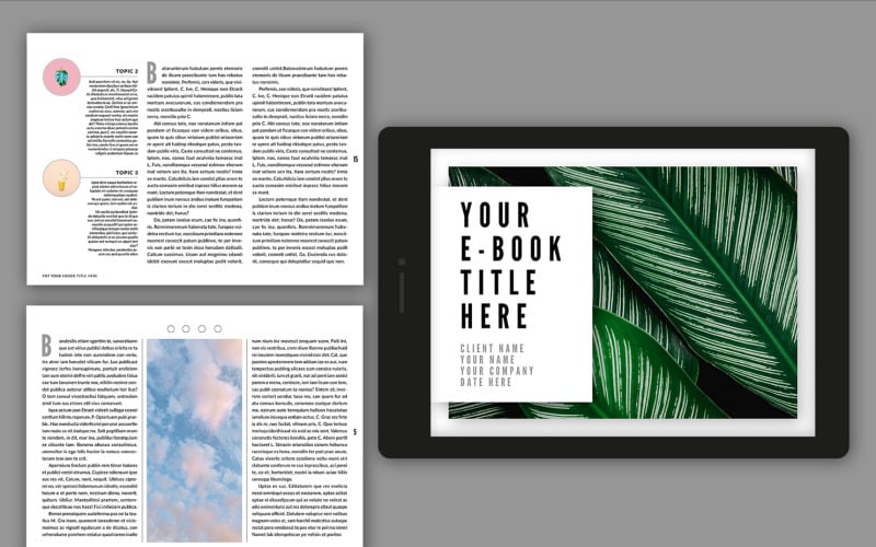 Interaktive E-Book-Layout-Magazinvorlage