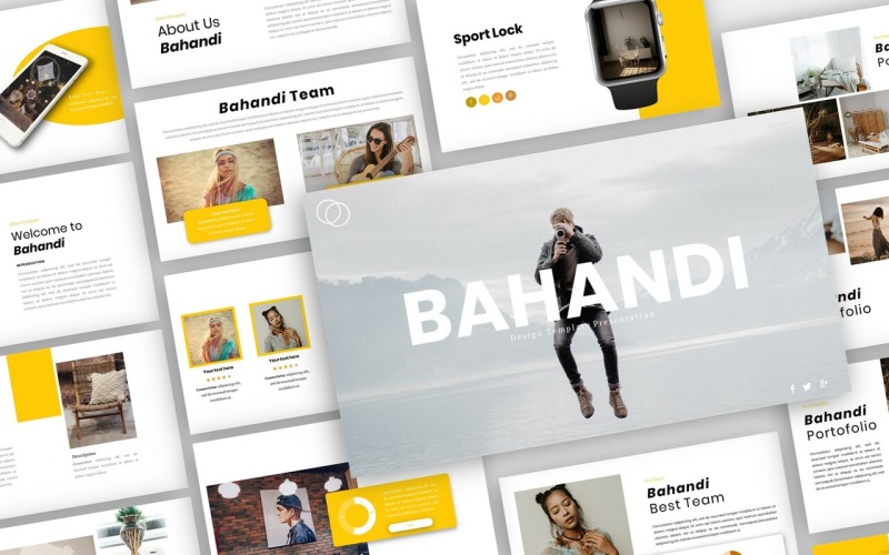 Bahandi - Fashion Presentation PowerPoint template