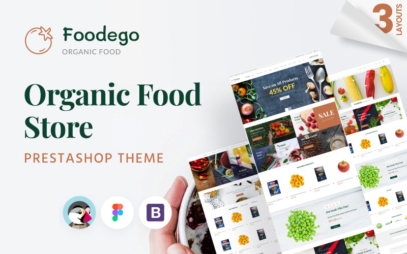 Foodego - Bio-Lebensmittelgeschäft PrestaShop Theme