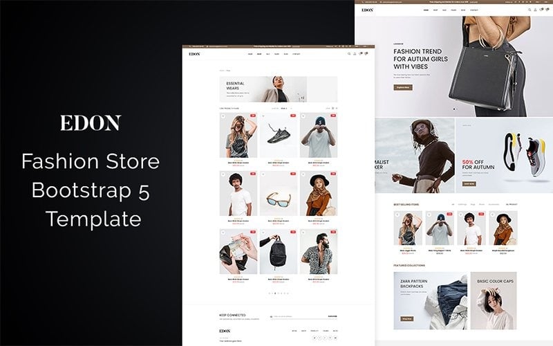 Edon - Modello di sito Web Bootstrap 5 del negozio di moda