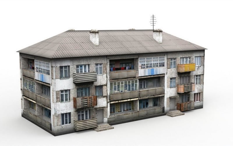 Three-Storey House 3D Model