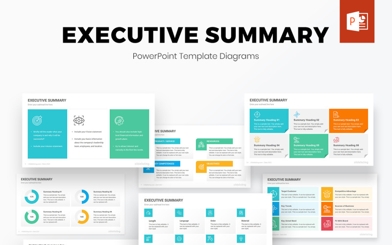 Diagrammes PowerPoint du résumé exécutif