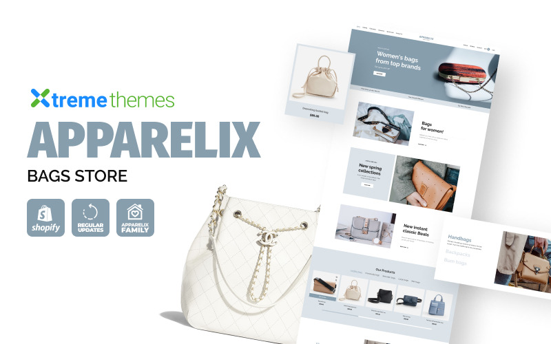 Apparelix Bags Store Motyw Shopify