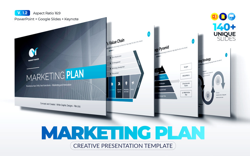 Plantilla de PowerPoint - el mejor plan de marketing