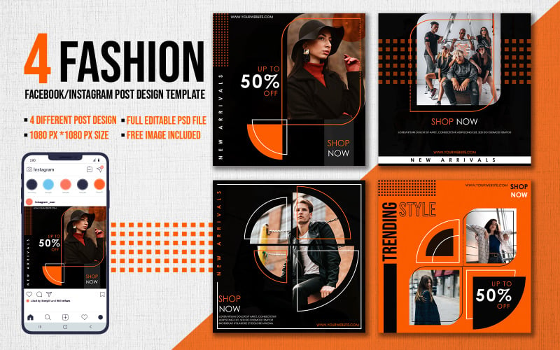 Fashion Social Media Post template