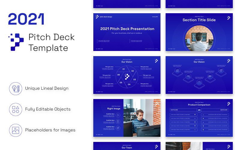 2021 Pitch Deck Clean Präsentation PowerPoint-Vorlage