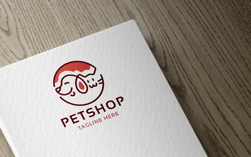 Modelo de logotipo da Petshop