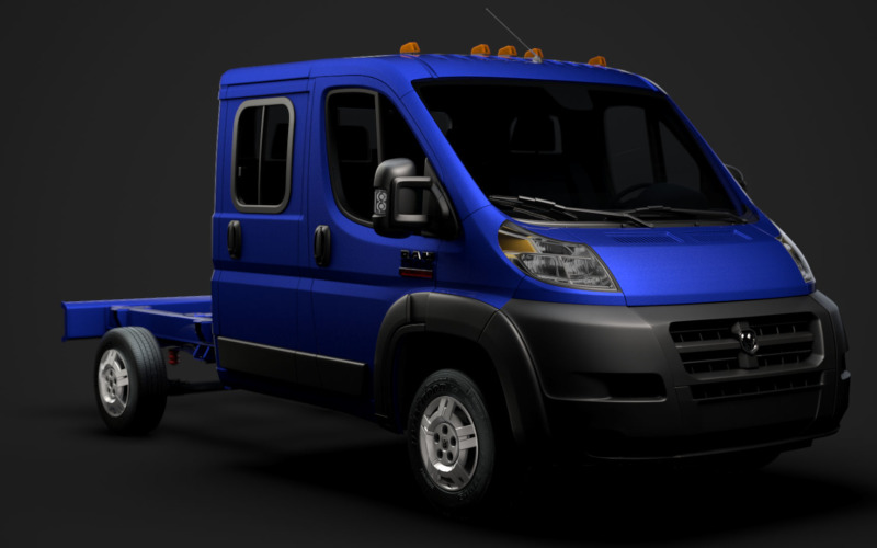 Ram Promaster货运底盘卡车乘员驾驶室3450 WB 2019 3D模型