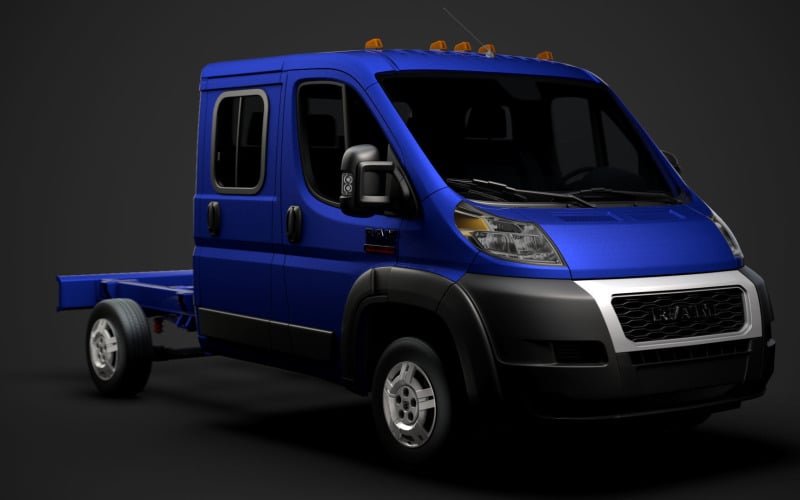Ram Promaster卡车乘员驾驶室3450 WB 2020 3D模型