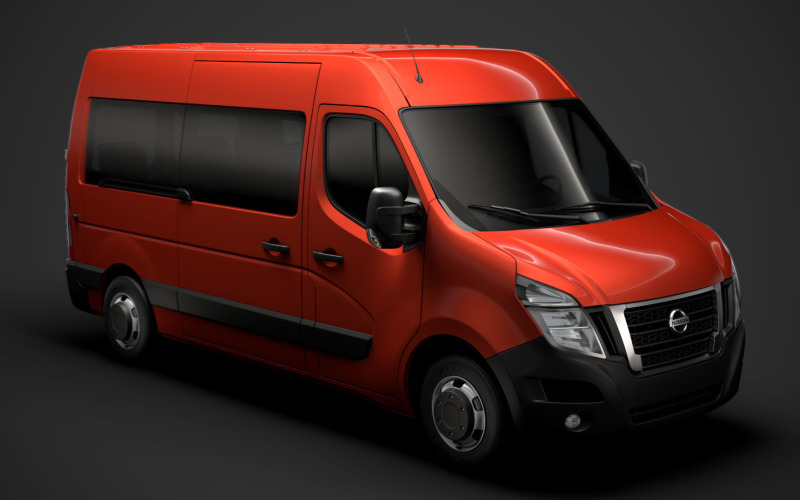 Nissan NV 400 L2H2 WindowVan 2020 3D-modell