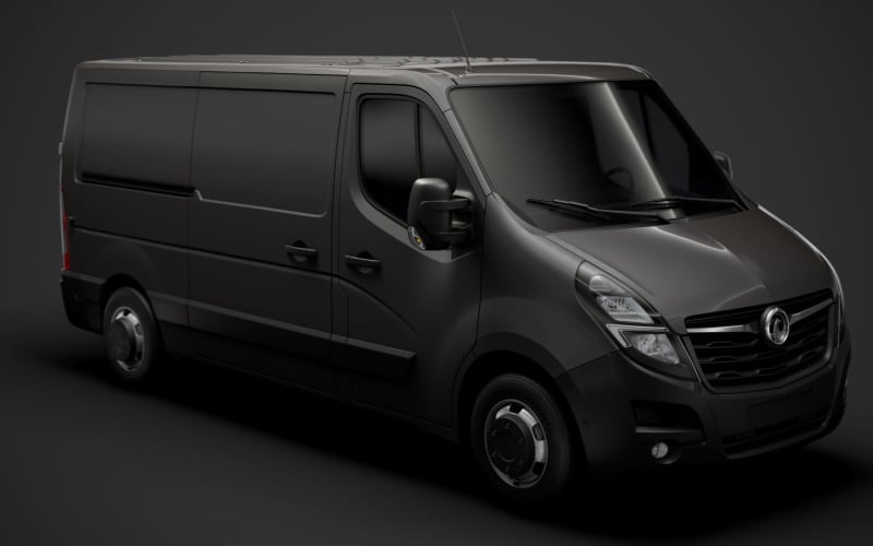Vauxhall Movano L2H1 Van 2020 3D模型