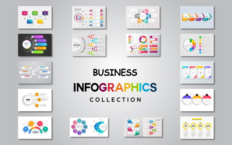 Éléments d'infographie vectorielle de Business Collection Ai