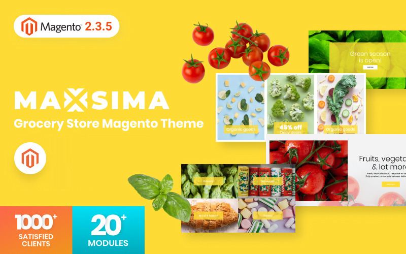 Maxsima - Obchod s potravinami Magento2 Theme