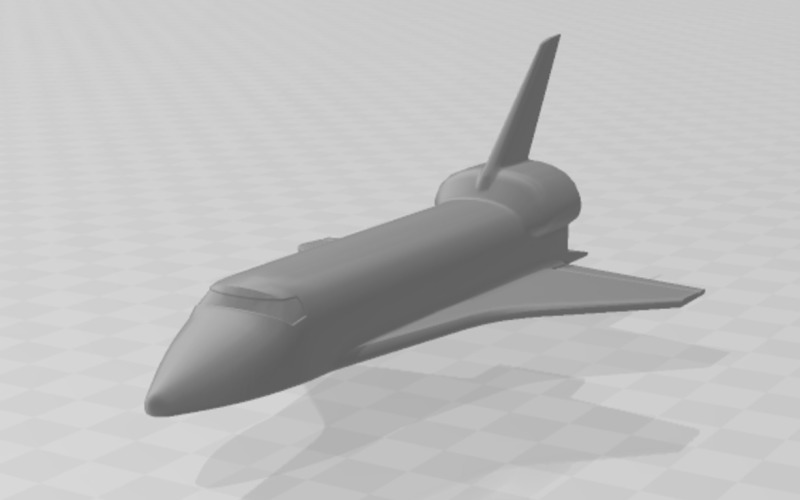 Modello 3D dello Space-Shuttle