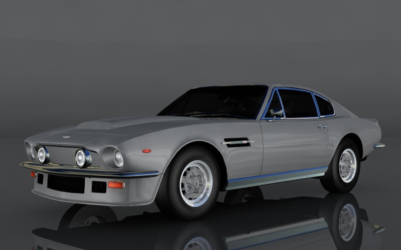 Aston Martin Vantage 3D-model uit 1977