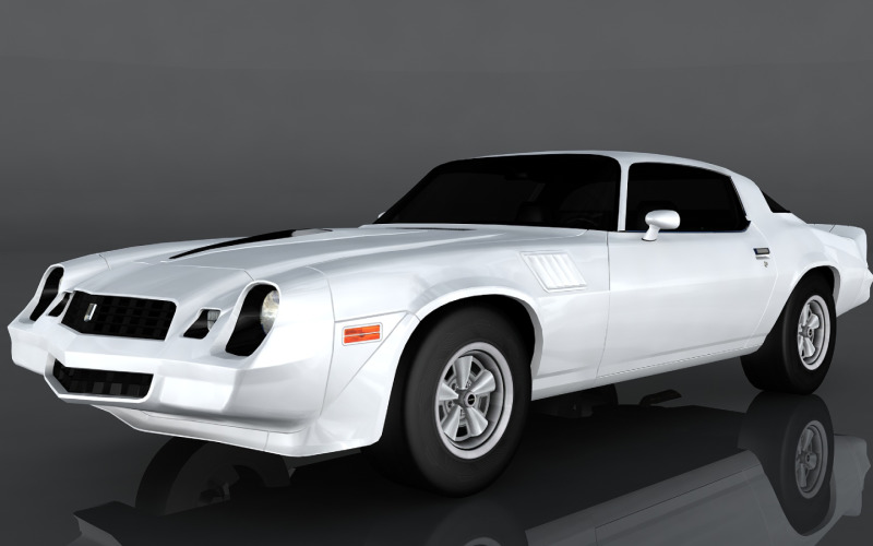 Chevrolet Camaro Z28 3D-model uit 1979