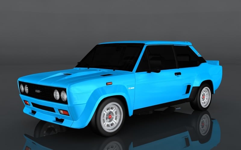 3D model FIAT 131 Abarth z roku 1980