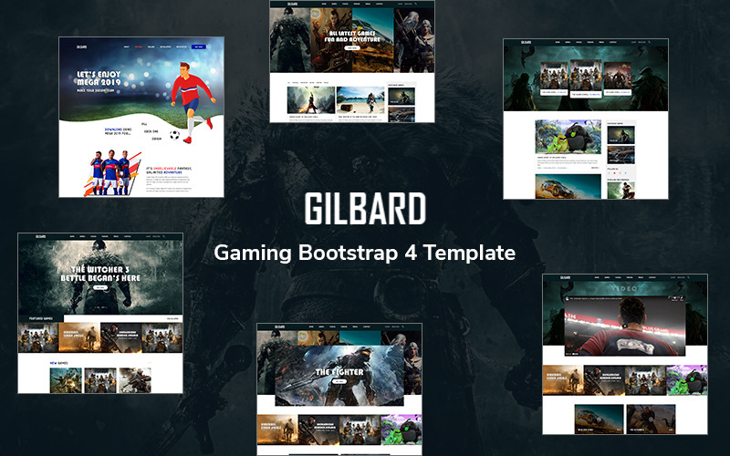 Gilbard -游戏引导5网站模板