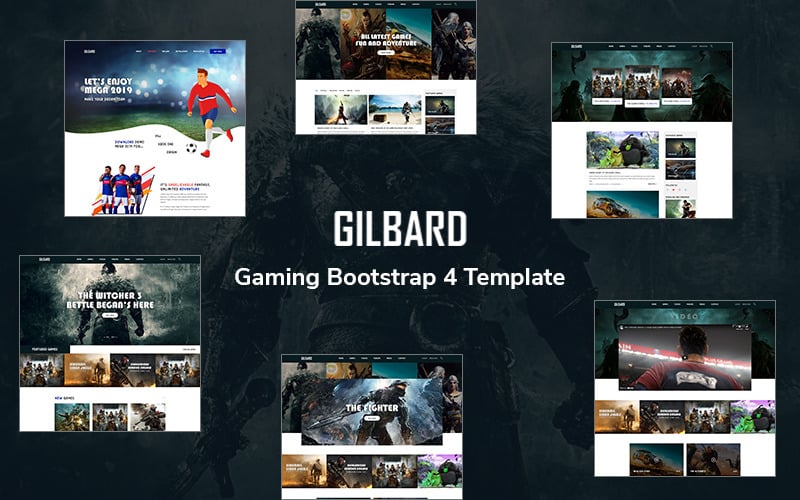 Gilbard -引导5网站模板的游戏